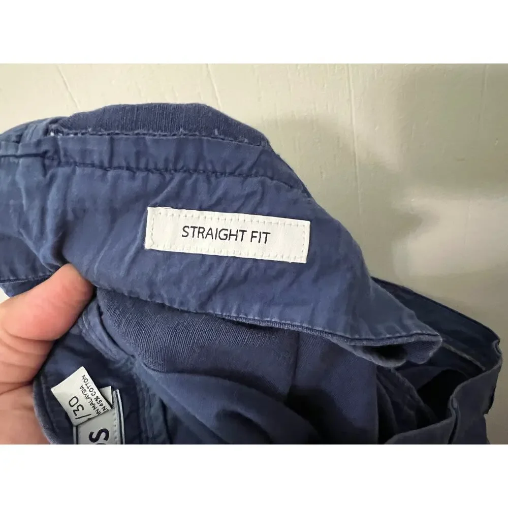 Bonobos Size 34 x 30 Navy Cotton Straight Fit Pants